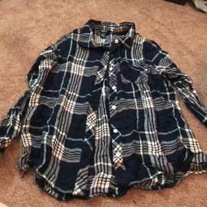 navy flannel